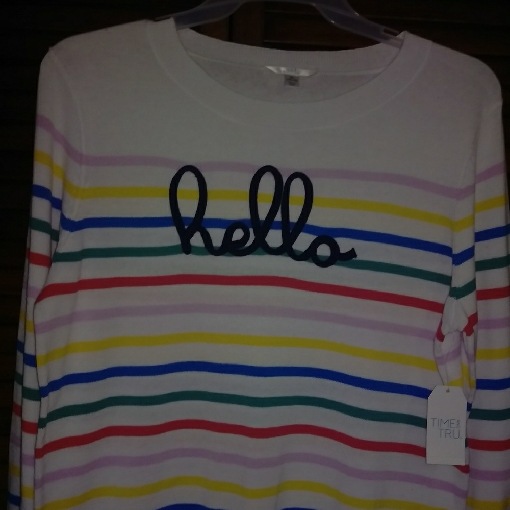Time and Tru striped sweater